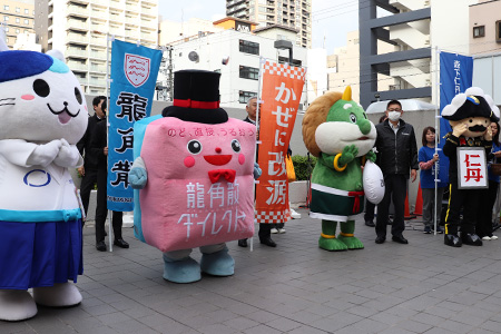 令和6年 キャラクターPR・じゃんけん大会の様子