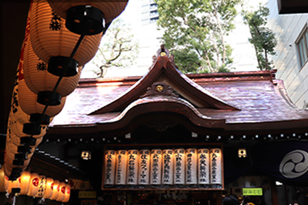 神社内の風景